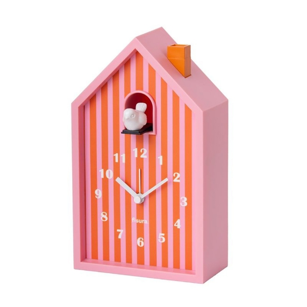 Image de Reveil coucou orange et rose - Fisura