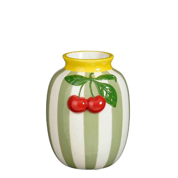 Image de Vase cerise vert cl. - Mica