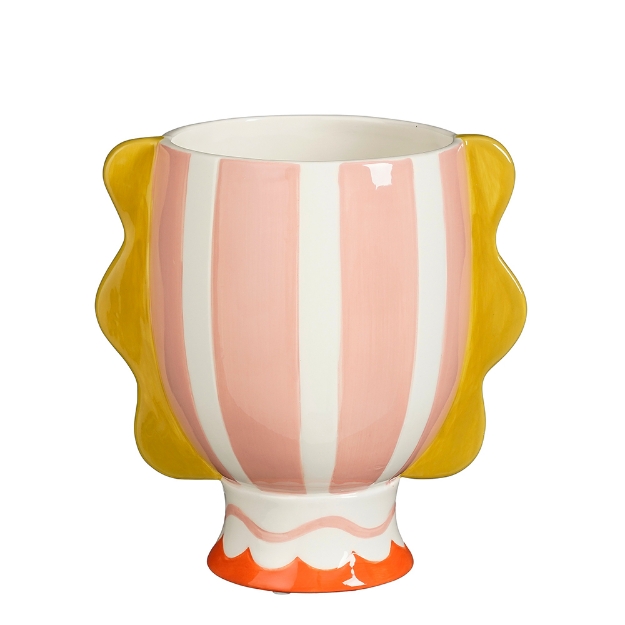 Image de Vase rose h19,5cm - Mica