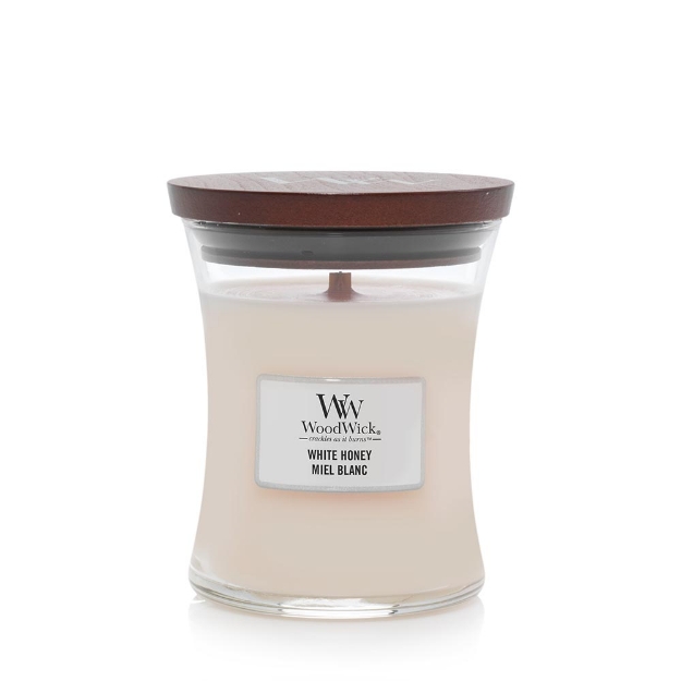 Image de White Honey Medium Candle - WoodWick