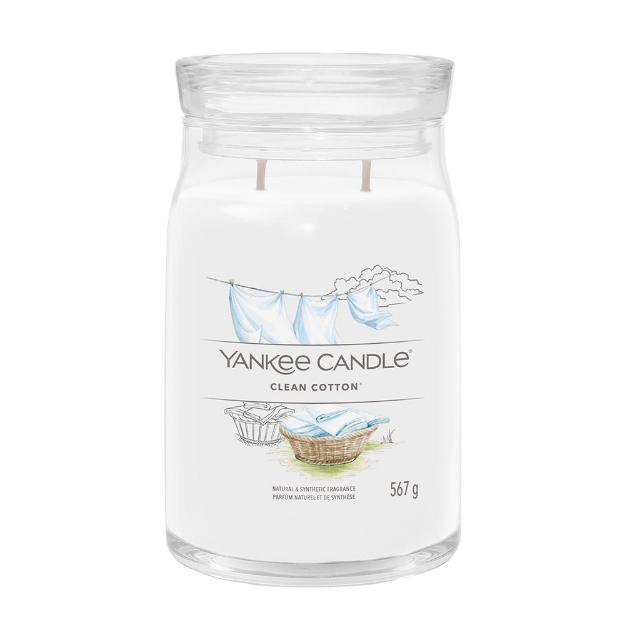 Image de Clean Cotton Signature Large Jar - Yankee Candle