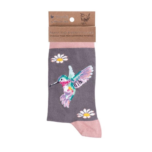 Image de Chaussettes colibri « Wisteria Wishes » - Wrendale