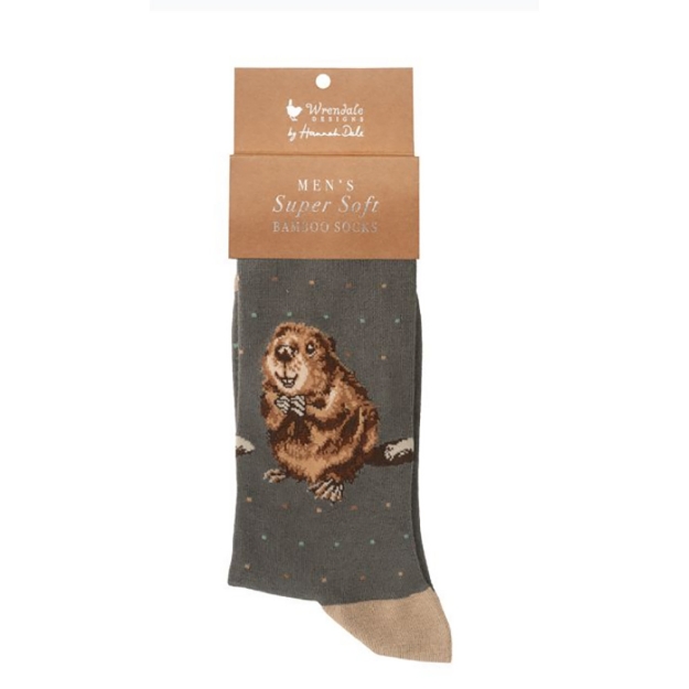 Image de Chaussettes pour hommes « The Arborist » Castor - Wrendale