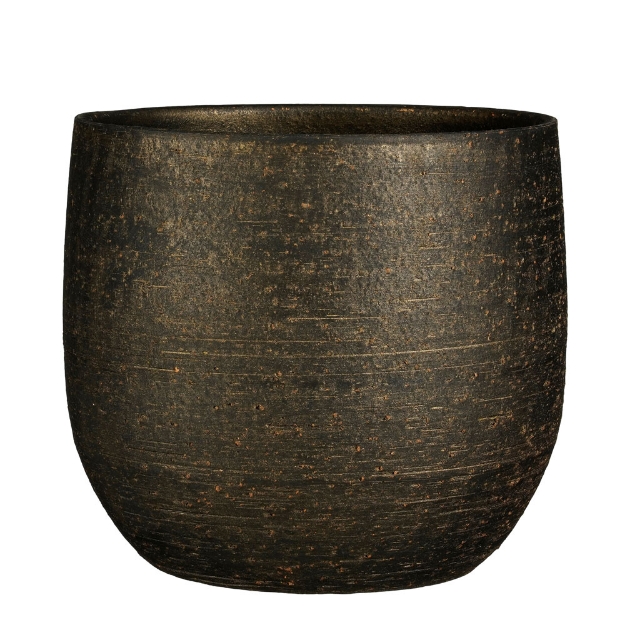 Image de Marcus pot ronde bronze metalliques - h25xd29cm - Mica