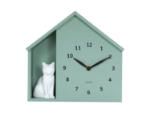 Image de Horloge murale Chat assis - Jade grisé - Karlsson