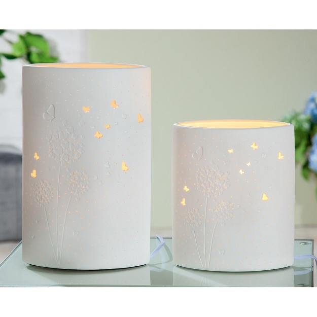 Image de Lampe Porcelaine "Pissenlit" - GILDE