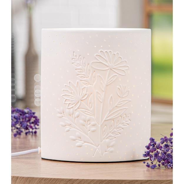 Image de Lampe de table, ovale, "Bouquet"  - GILDE