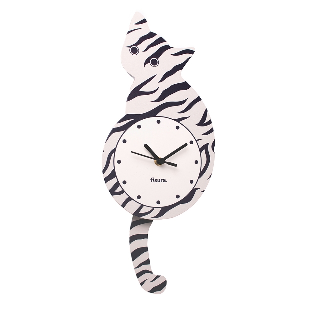 Image de Horloge Chat Chat tigré - Fisura