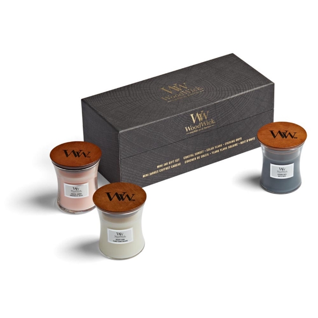 Image de Deluxe gift set 3 mini candle floral - Woodwick