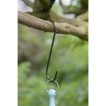 Image de Crochet métal laqué époxy vert 20cm par 10