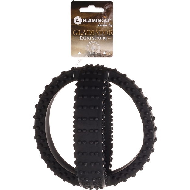 Image de CAOUTCHOUC GLADIATOR CROSS BALL NOIR 17,5CM