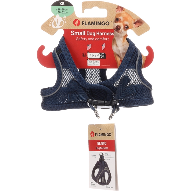 Image de Chien Harnais Step&Go Bento Bleu foncé XS 28-30cm 30-32cm