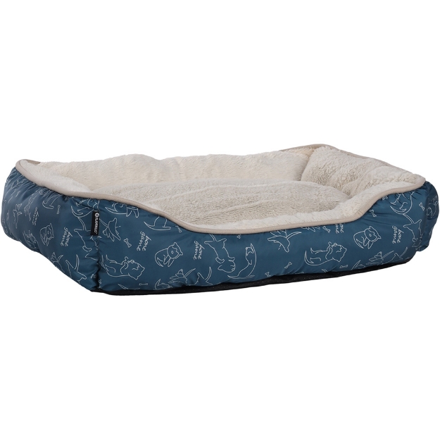 Image de Panier Lilly Rectangle Bleu 60x50x14cm