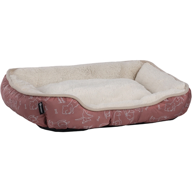 Image de Panier Lilly Rectangle Rose 50x40x12cm