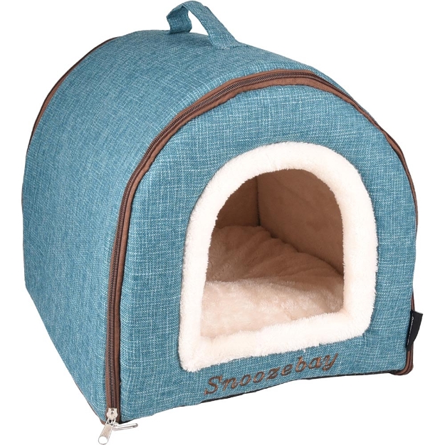Image de PROMO  Snoozebay Ovale Bleu & Crème & Brun 35x45x35cm