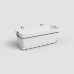 Image de JARDINIÈRE CAPRI BALCON KIT 50 MA BLANC