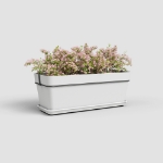 Image de JARDINIÈRE CAPRI BALCON KIT 50 MA BLANC