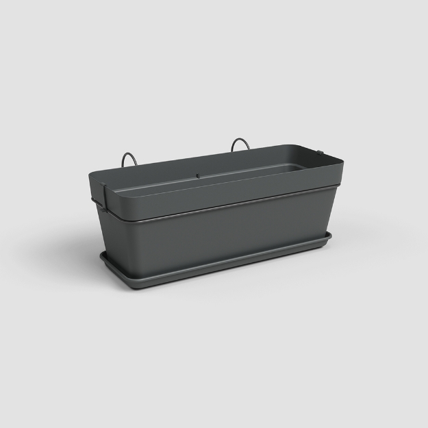 Image de JARDINIÈRE CAPRI BALCON KIT 50 MA ANTHRACITE
