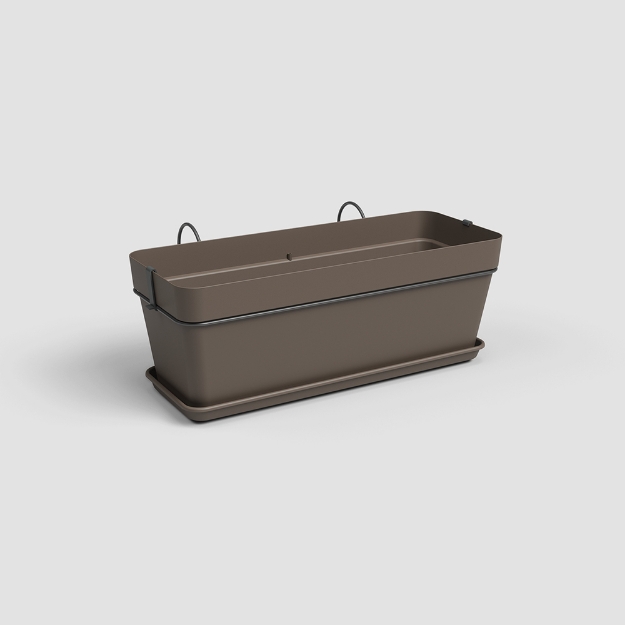 Image de JARDINIÈRE CAPRI BALCON KIT 50 MA BRONZE
