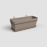 Image de JARDINIÈRE CAPRI BALCON KIT 50 MA TAUPE