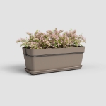 Image de JARDINIÈRE CAPRI BALCON KIT 50 MA TAUPE