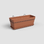 Image de JARDINIÈRE CAPRI BALCON KIT 50 MA TERRE CUITE