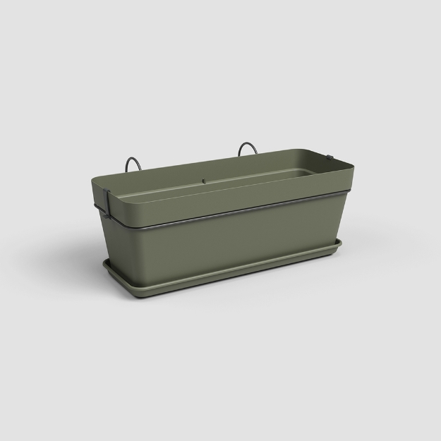 Image de JARDINIÈRE CAPRI BALCON KIT 50 MA VERT SEC