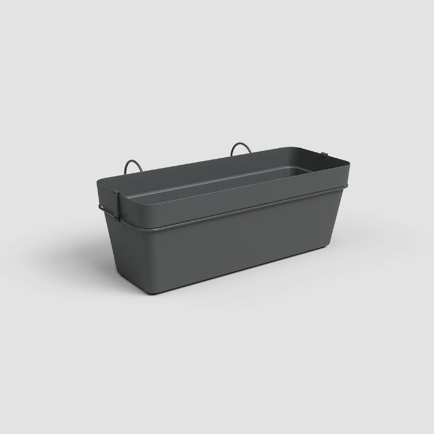 Image de JARDINIÈRE CAPRI BALCON RE KIT 50 MA ANTHRACITE