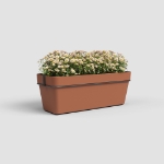 Image de JARDINIÈRE CAPRI BALCON RE KIT 50 MA TERRE CUITE