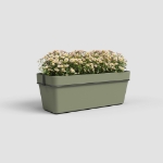 Image de JARDINIÈRE CAPRI BALCON RE KIT 50 MA VERT CENDRÉ