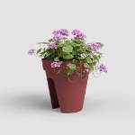 Image de POT CAPRI BALCON 30 MA ROUGE FONCÉ