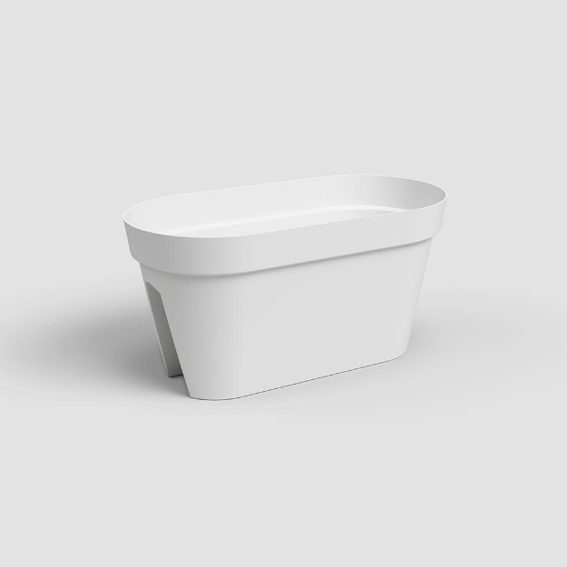 Image de JARDINIÈRE CAPRI BALCON 60 MA BLANC
