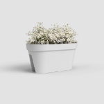 Image de JARDINIÈRE CAPRI BALCON 60 MA BLANC