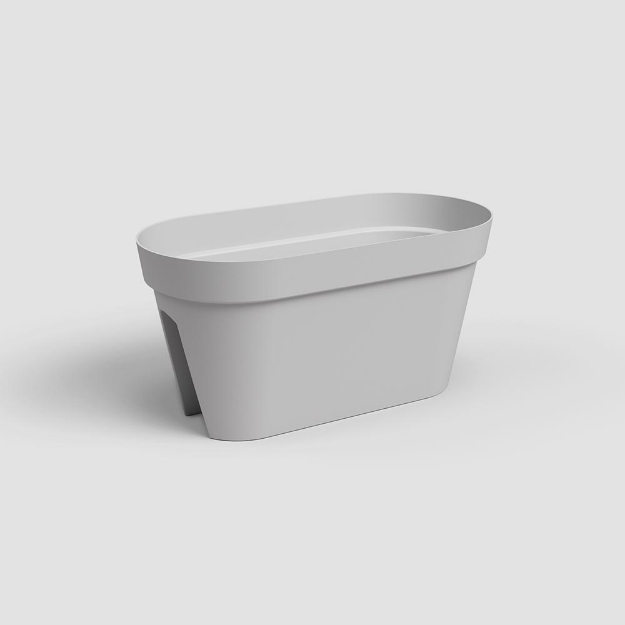 Image de JARDINIÈRE CAPRI BALCON 60 MA GRIS CLAIR