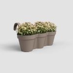 Image de POT CAPRI TRIPLE BALCON 54 MA TAUPE