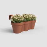 Image de POT CAPRI TRIPLE BALCON 54 MA TERRE CUITE