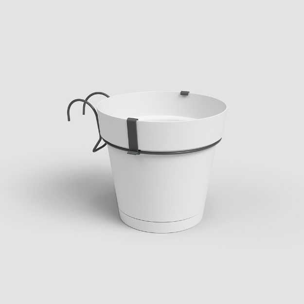 Image de POT CAPRI BALCON RE KIT 20 MA BLANC
