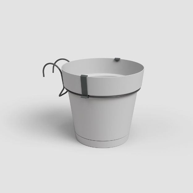 Image de POT CAPRI BALCON RE KIT 20 MA GRIS CLAIR