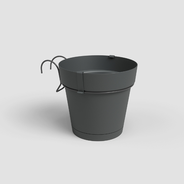 Image de POT CAPRI BALCON RE KIT 20 MA ANTHRACITE
