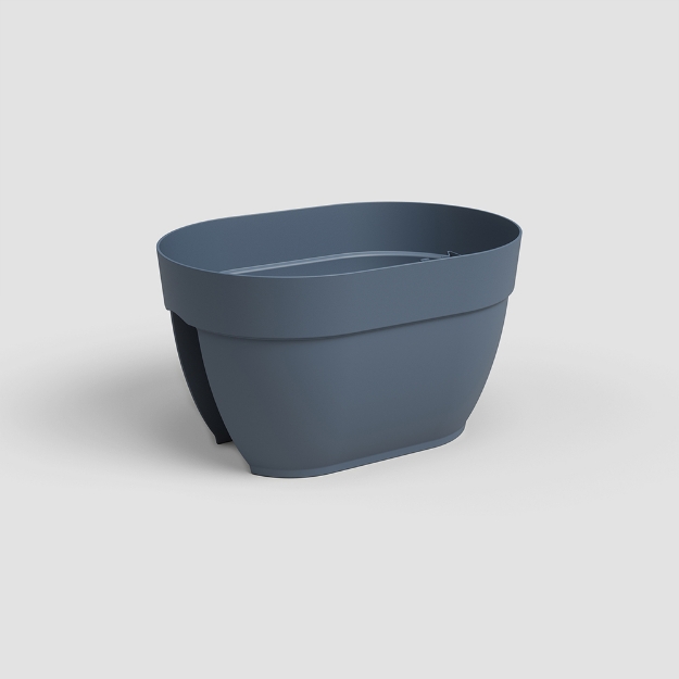 Image de JARDINIÈRE CAPRI CAMPANA BALCON 40 MA BLEU ARDOISE