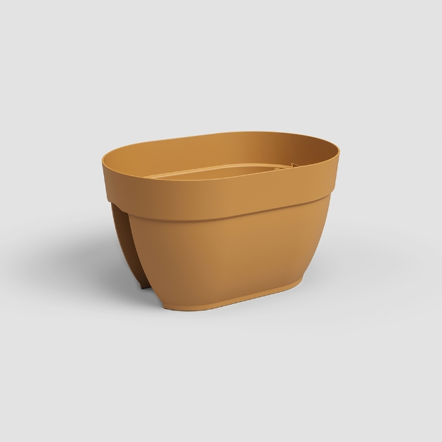 Image de JARDINIÈRE CAPRI CAMPANA BALCON 40 MA JAUNE MIEL