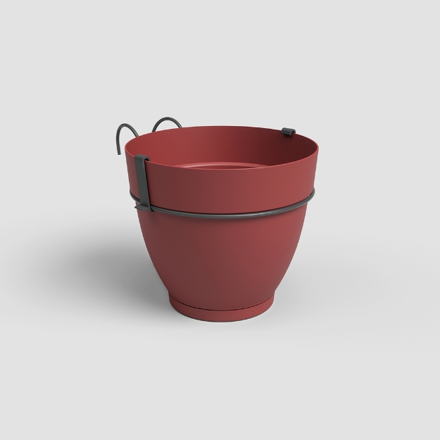 Image de POT CAPRI CAMPANA BALCON RE KIT 20 MA ROUGE FONCÉ