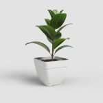 Image de POT CAPRI CAMPANA CARRÉ 37 MA BLANC