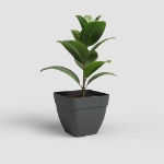 Image de POT CAPRI CAMPANA CARRÉ 37 MA ANTHRACITE