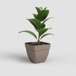 Image de POT CAPRI CAMPANA CARRÉ 37 MA TAUPE