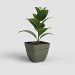 Image de POT CAPRI CAMPANA CARRÉ 37 MA VERT SEC