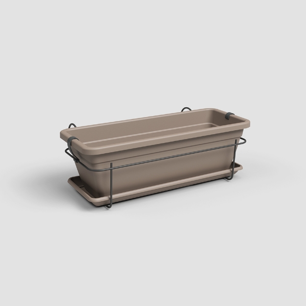 Image de JARDINIÈRE VENEZIA BALCON KIT 50 MA TAUPE