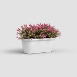 Image de JARDINIÈRE ALGARVE MUR 40 MA BLANC