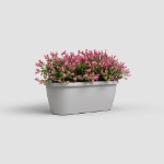 Image de JARDINIÈRE ALGARVE MUR 40 MA GRIS CLAIR