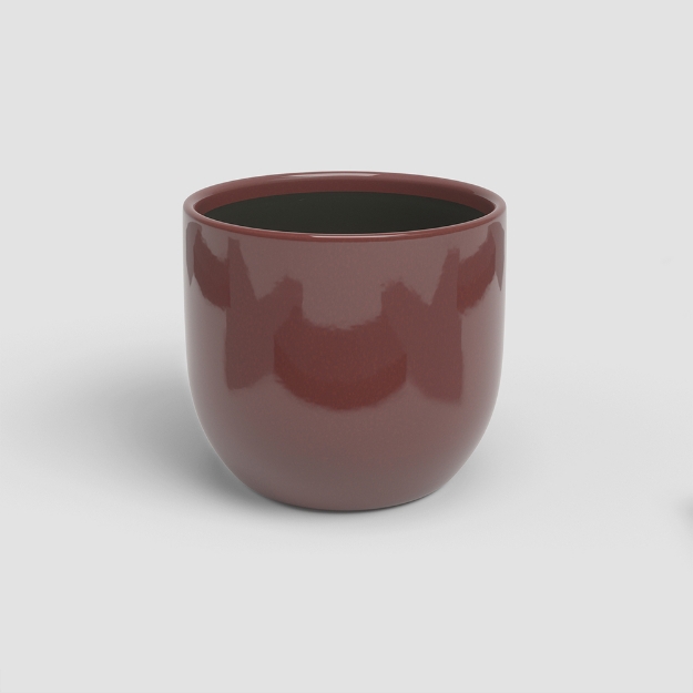 Image de CACHE-POT ARCADIA 17 EM ROUGE FONCÉ